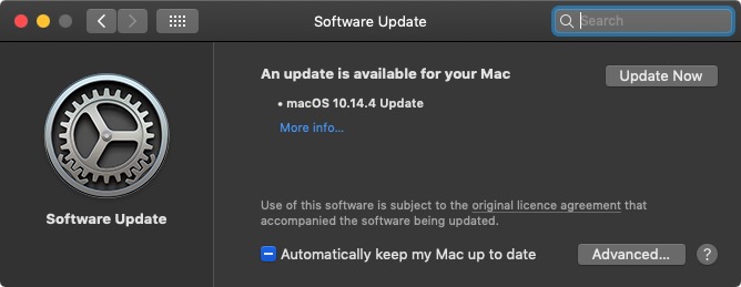 Unable Download Software Update Mac